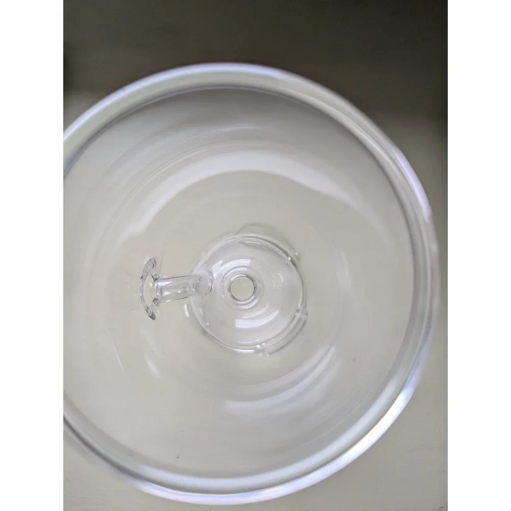 Vintage 9in Glass Oil Lamp Cylinder Hurricane‎